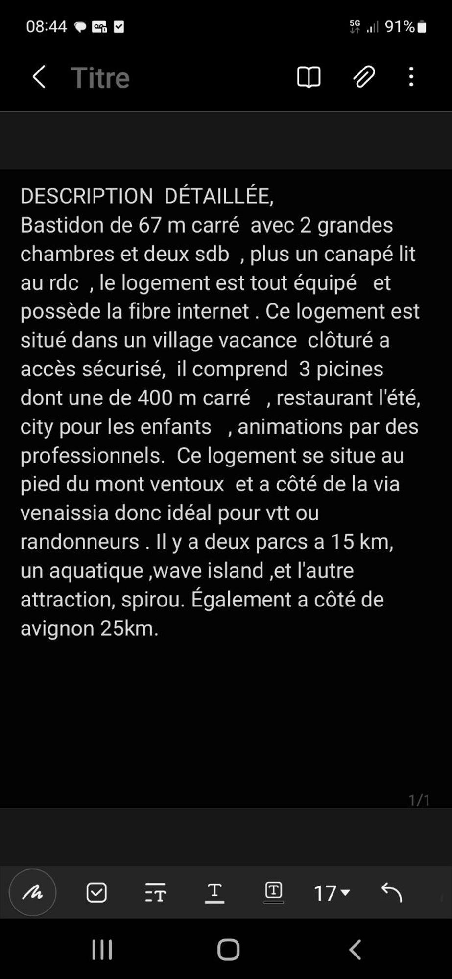 Hébergement de vacances Maison Village Demeures Du Ventoux Aubignan